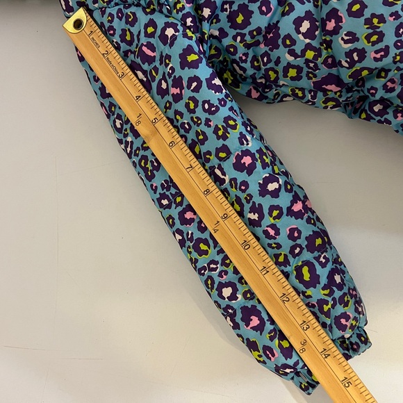 Pink Platinum Girls Hooded Leopad Print Jacket Coat Blue Purple Size 6X - Picture 8 of 11